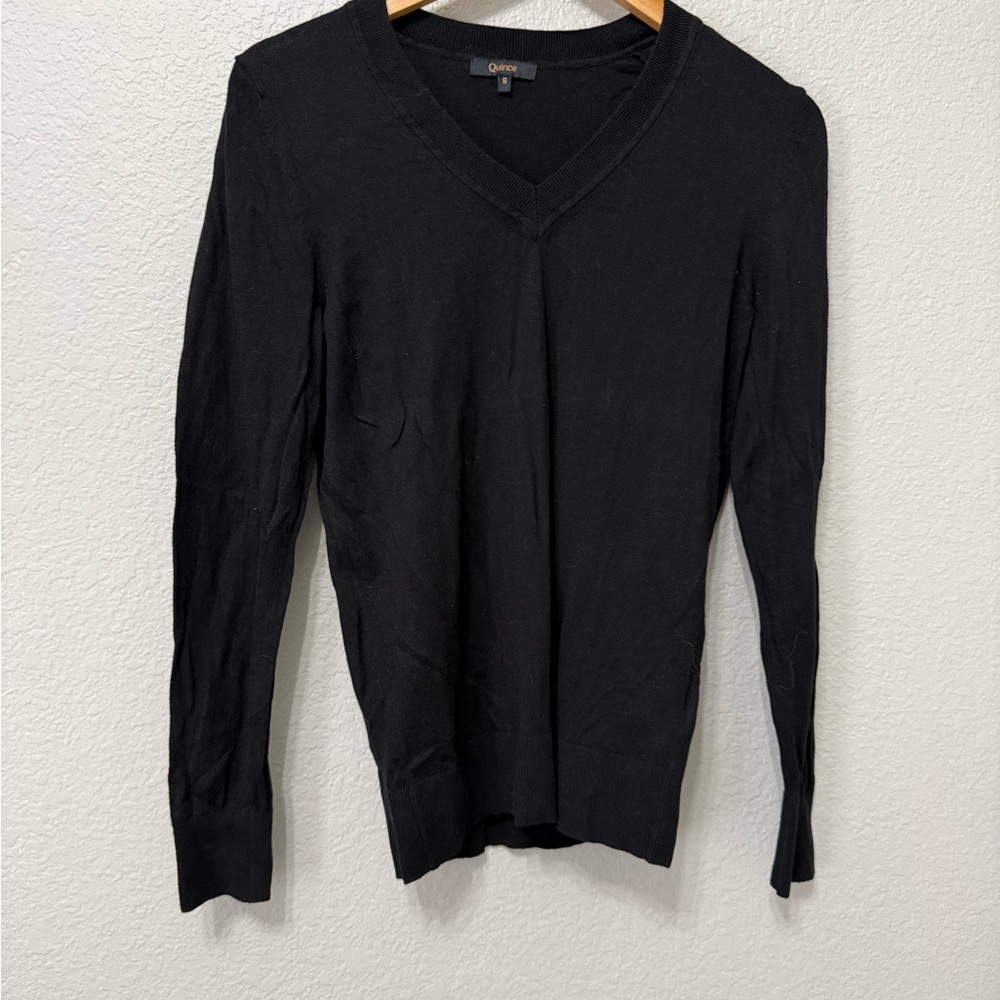 Quince V-Neck Sweater